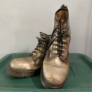 Dr. Martens Made in England 8217 Silver Lug Sole Combat Boot Size 12